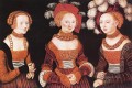Saxon Princesses Sibylla Emilia And Sidonia Renaissance Lucas Cranach the Elder